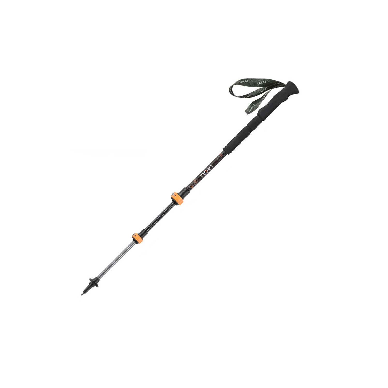 Bâton de randonnée réglable en bâton de randonnée repliable Walking Cane d'axGear en fibre de carbone