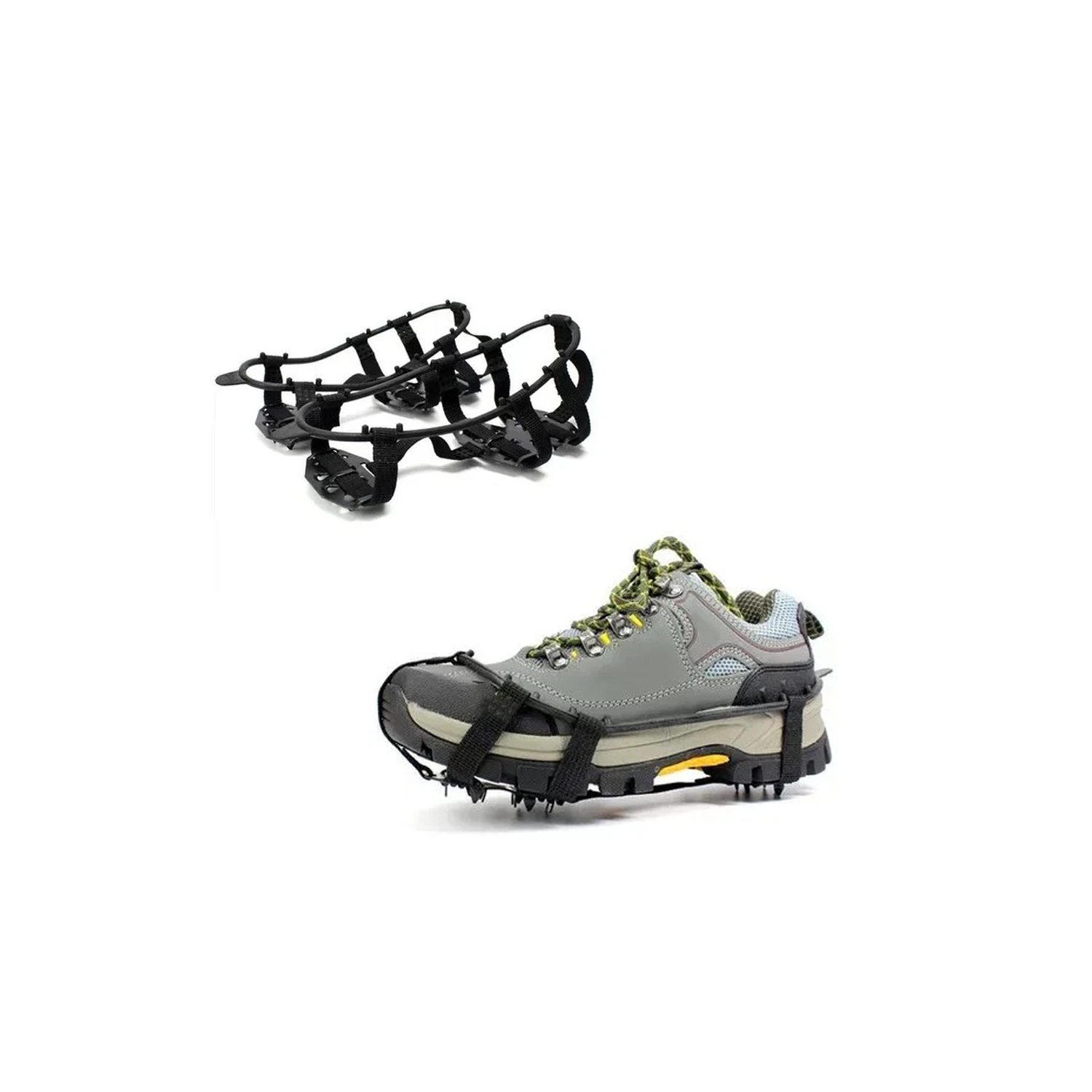 Les crampons à glace d'axGear Spikes crampons à neige d'hiver pour chaussures et bottes Ice Walk