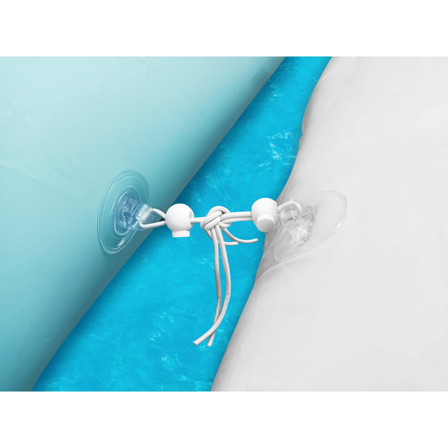 Cloud Oxford Fabric Inflatable Swimming Pool Chaise Lounger - 52" - Blue