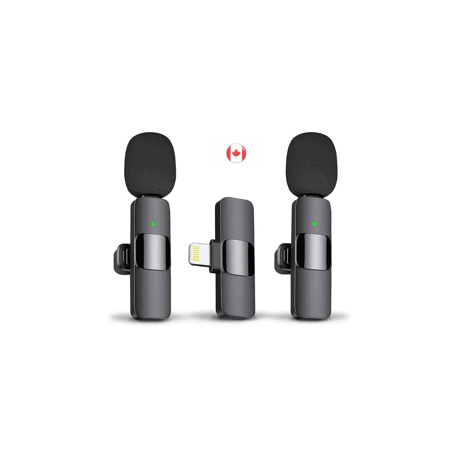 Wireless Lavalier Lapel Microphone for iPhone, iPad - Professional Cordless Omnidirectional Condenser Mic for Interview, Video, Podcast, Vlog &