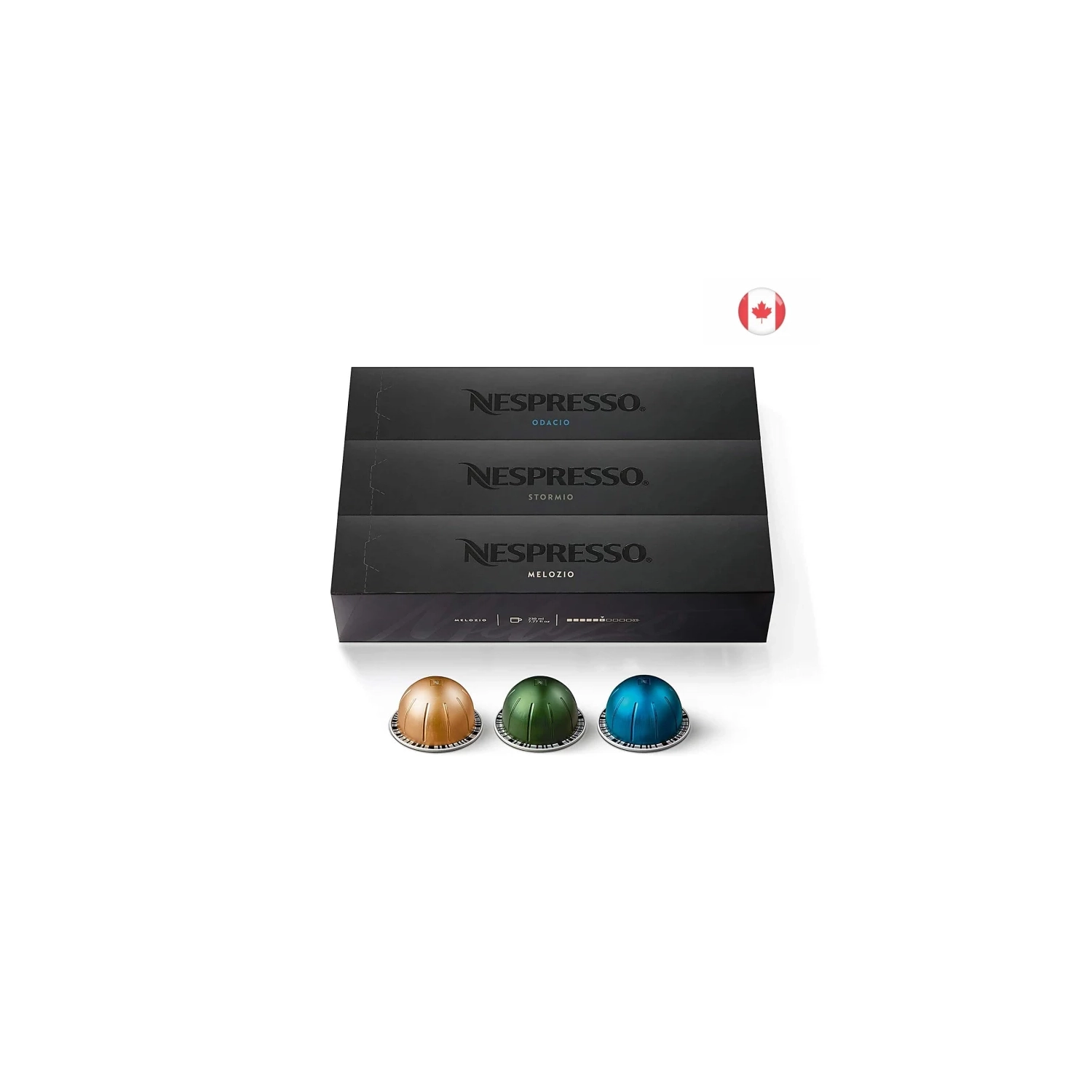 Nespresso VertuoLine Variety Pack: 3 Blends, Medium & Dark Roast, 7.77oz Coffee Pods