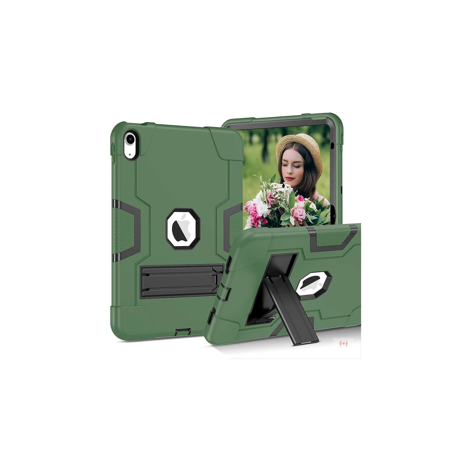 iPad 10th Generation Case 2022 - Kickstand Shockproof Heavy Duty Hybrid Hard PC Cover - Anti-Slip Rugged Protective Tablet Case for iPad 10.9 10th