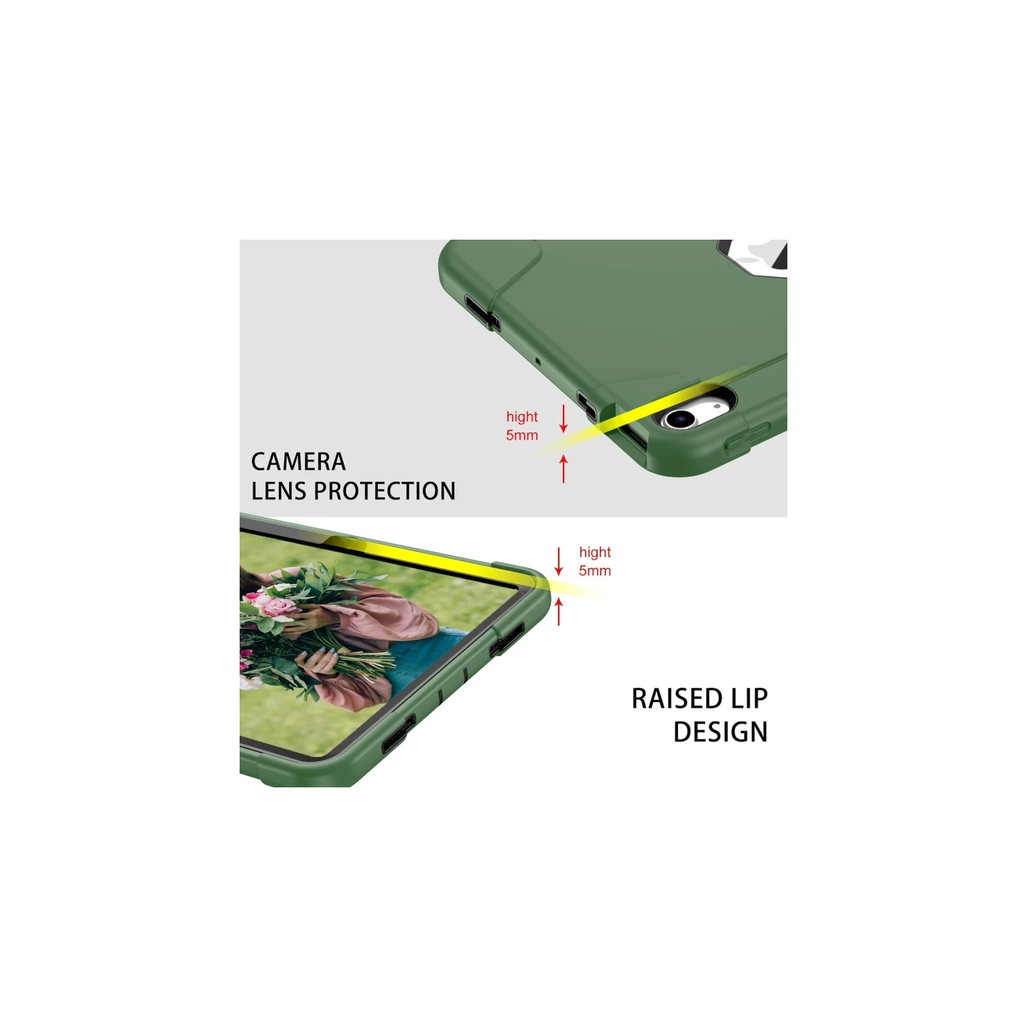 iPad 10th Generation Case 2022 - Kickstand Shockproof Heavy Duty Hybrid Hard PC Cover - Anti-Slip Rugged Protective Tablet Case for iPad 10.9 10th