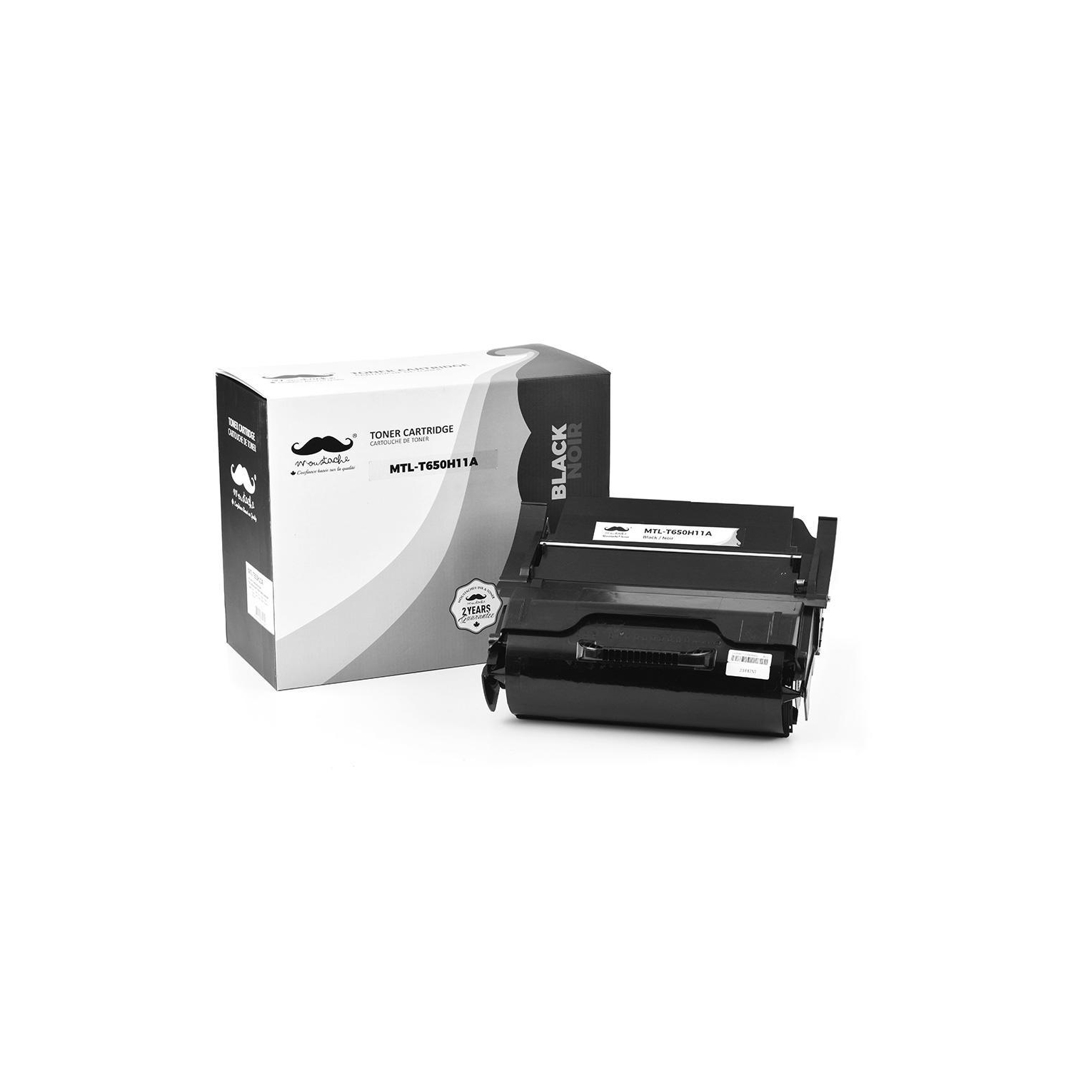 Lexmark T650H11A Remanufactured Black Toner Cartridge High Yield - Moustache®