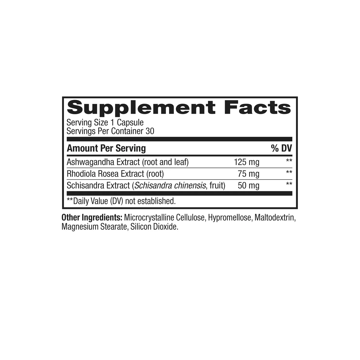 Capsules d'adaptogènes de refroidissement à énergie végétale d'OLLY - 30ct