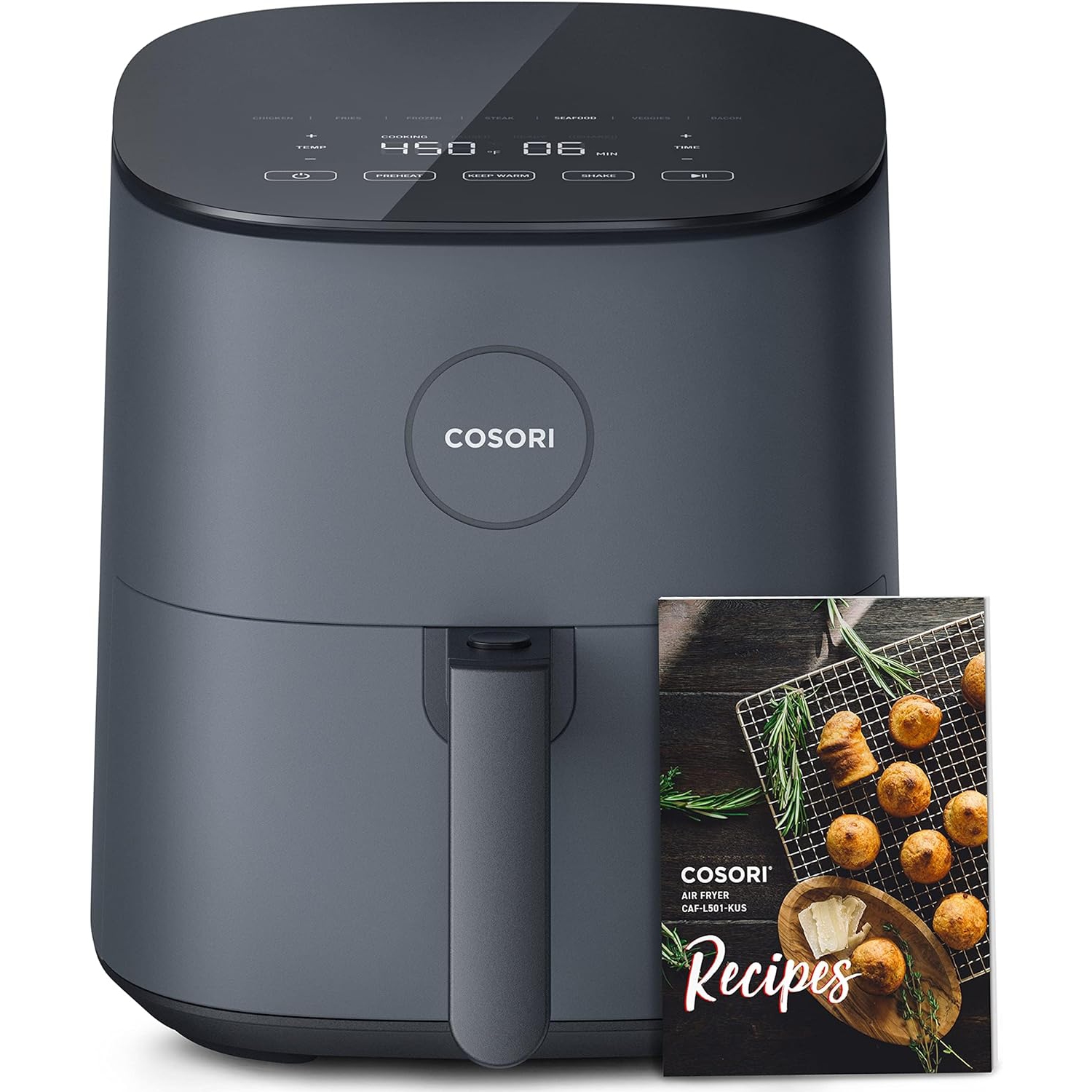 COSORI Air Fryer 5Qt(4.7L), 9-In-1 Less Oil Airfryer Oven, UP to 450℉, Quiet Operation, 30 Exclusive Recipes, Nonstick Basket, Compact, Dishwasher Safe