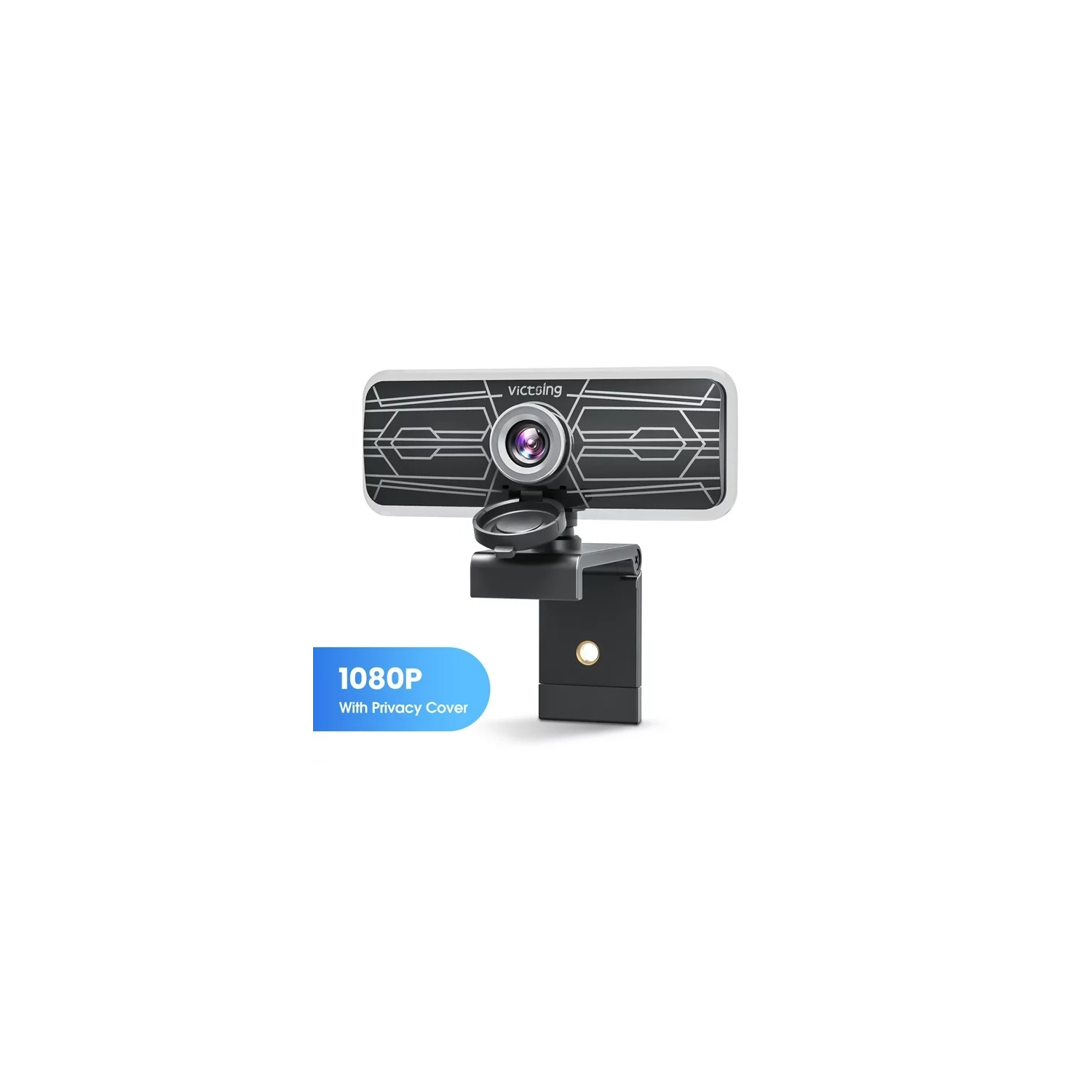 VicTsing PC317A 1080P Webcam with Dual Microphones & Privacy Cover