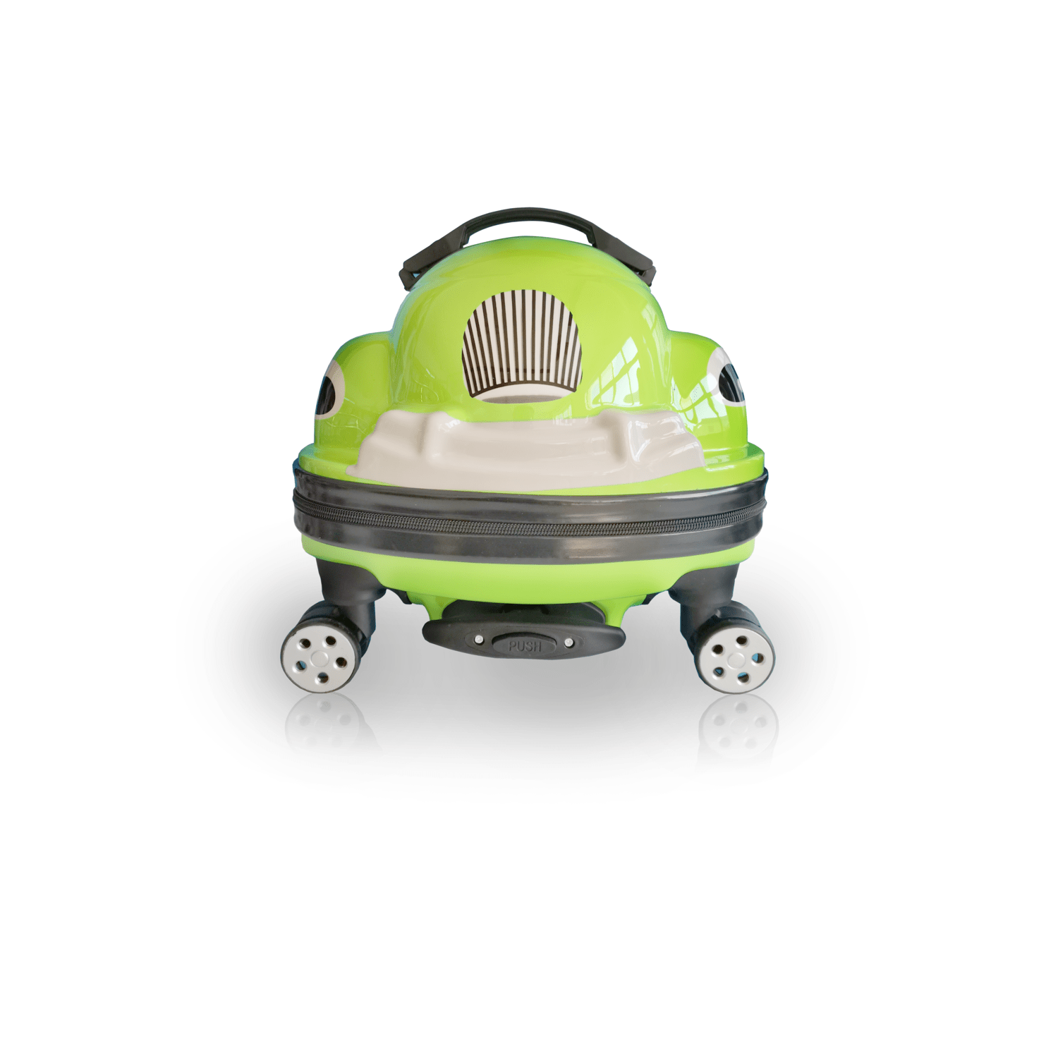 Tucci-Kids Dashmobile Hard-Shell Ride-On Suitcase Luggage - Lemon Green