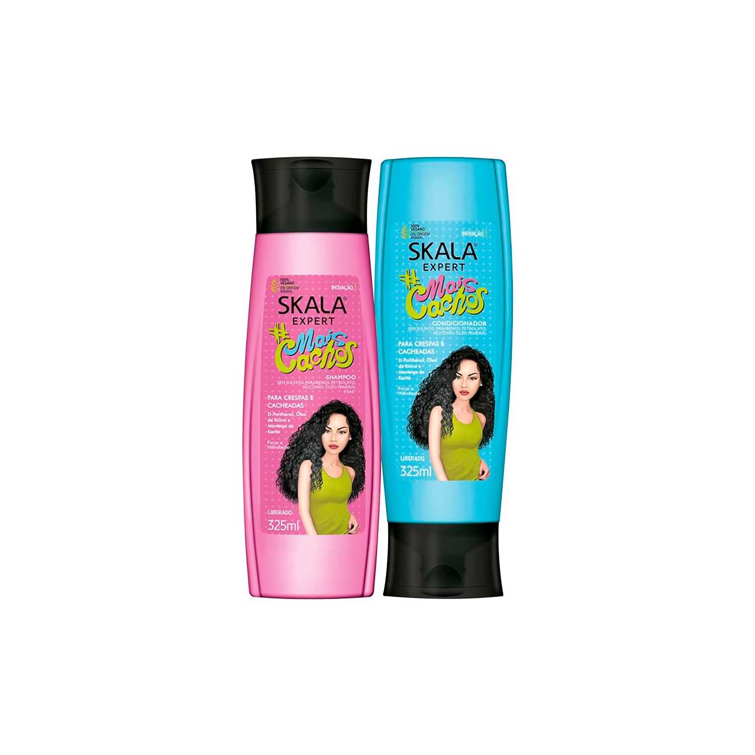 Kit de shampooing et revitalisant SKALA Expert mais Cachos, 325&nbsp;ml