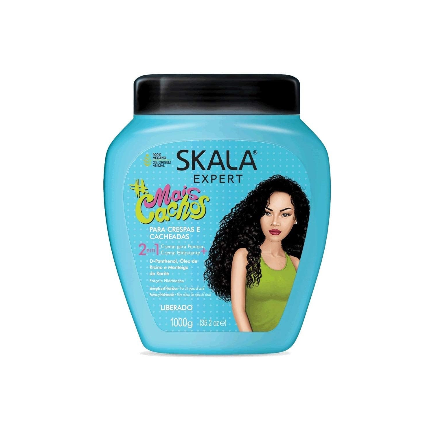 SKALA - 2 IN 1 Conditioning Treatment Cream for Curls, Hydrating, Frizz Control, 35.2oz – 2 Pack