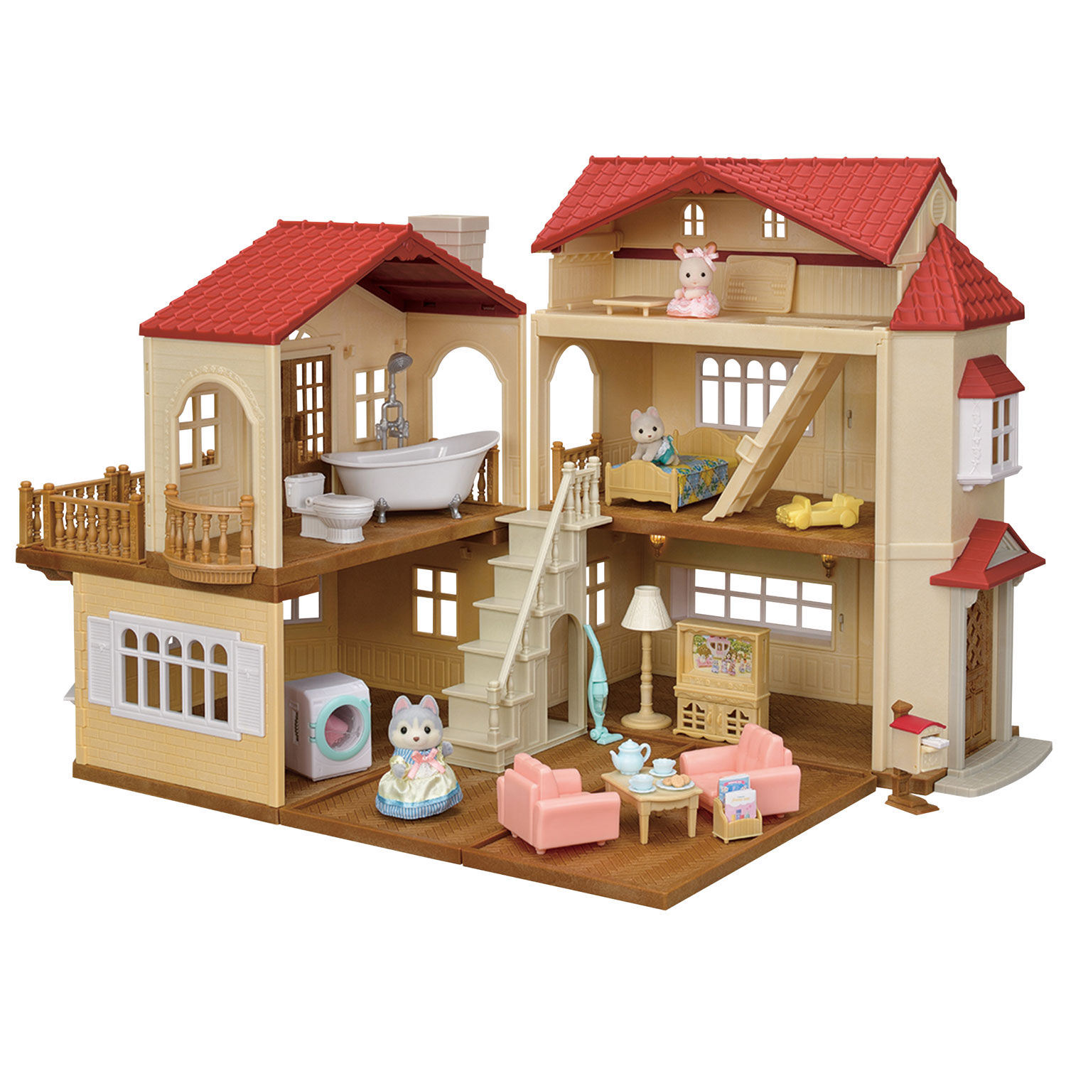 Calico Critters Red Roof Country Home: Secret Attic Playroom Playset