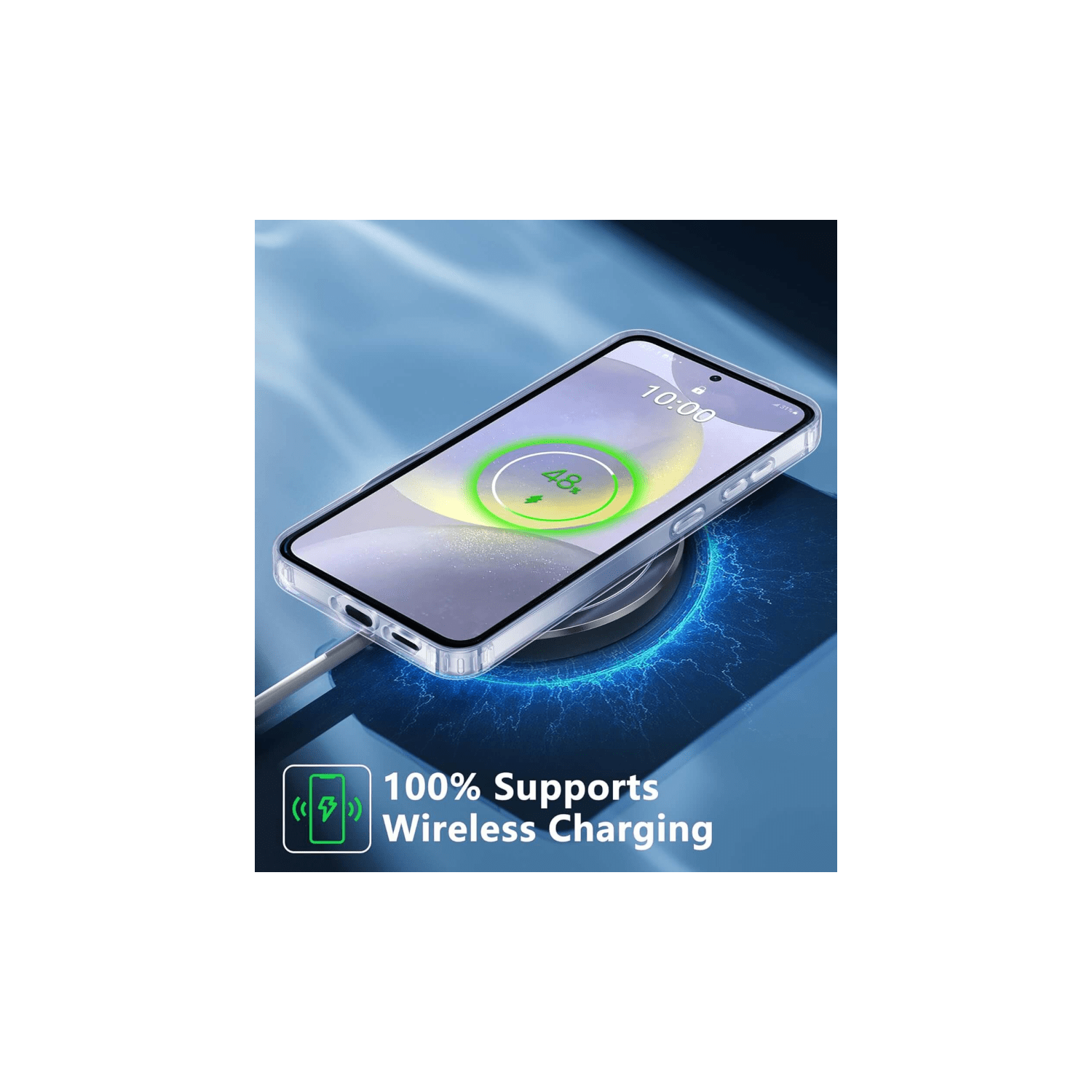 Étui antichoc transparent et mince pour Galaxy S24 de Samsung - résistant au jaunissement, aux rayures, aux chutes et au robuste rebord protecteur