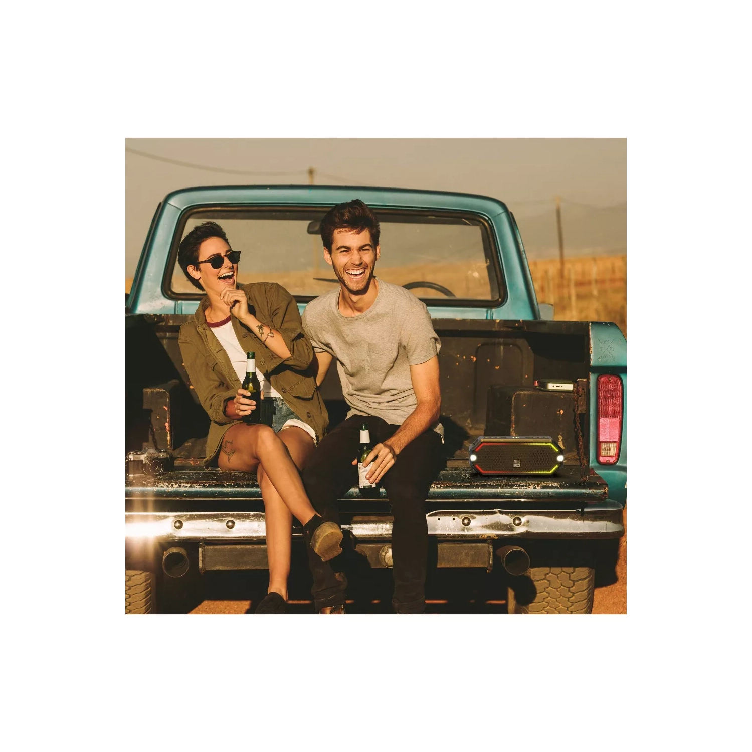 Altec Lansing HydraBlast Waterproof Bluetooth Wireless Speaker - Black/Royal Blue