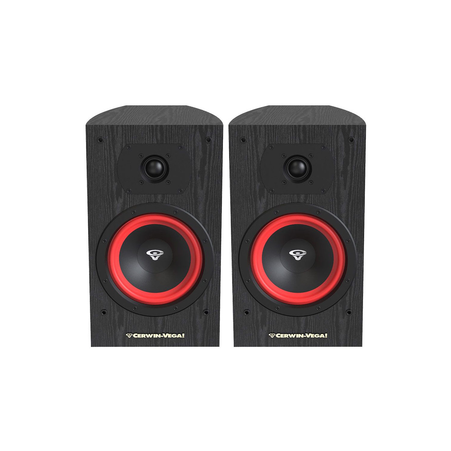 CERWIN VEGA LA165B 6.5” 2-WAY BOOKSHELF PAIR SPEAKERS – BLACK