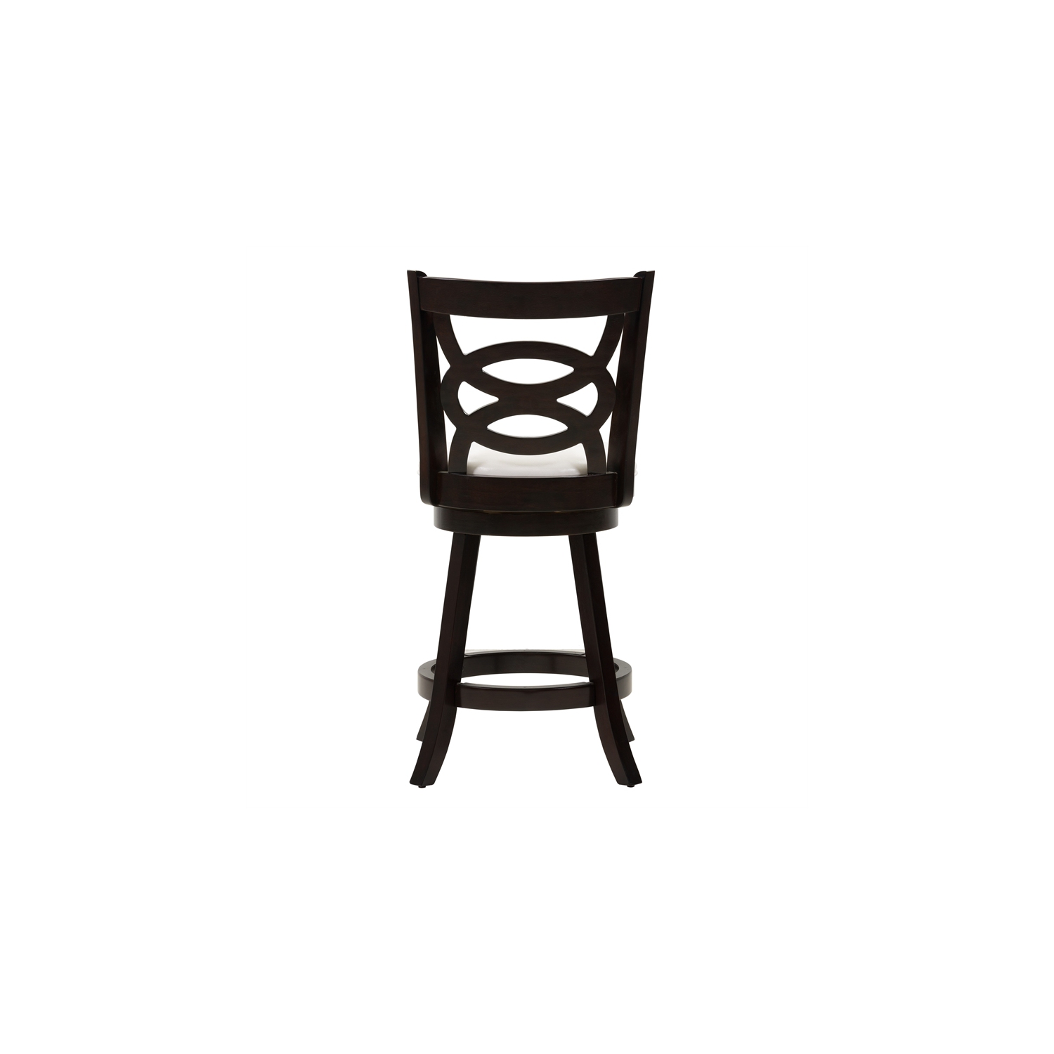 Woodgrove Transitional Counter Height Barstool - Cappuccino/White