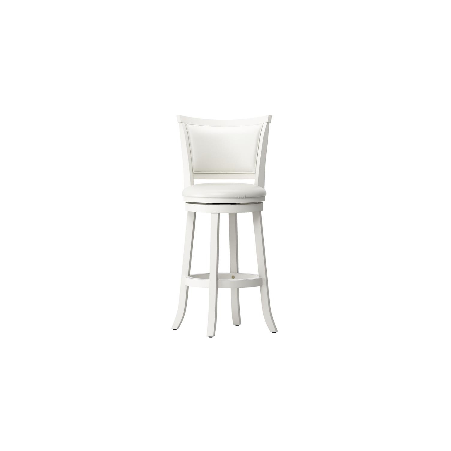 Woodgrove Transitional Bar Height Barstool - White