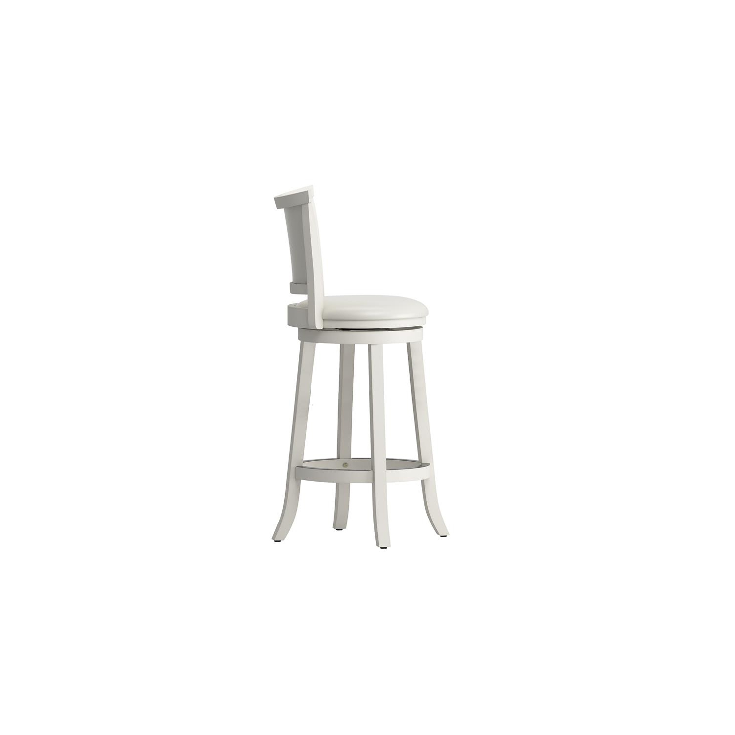 Woodgrove Transitional Bar Height Barstool - White