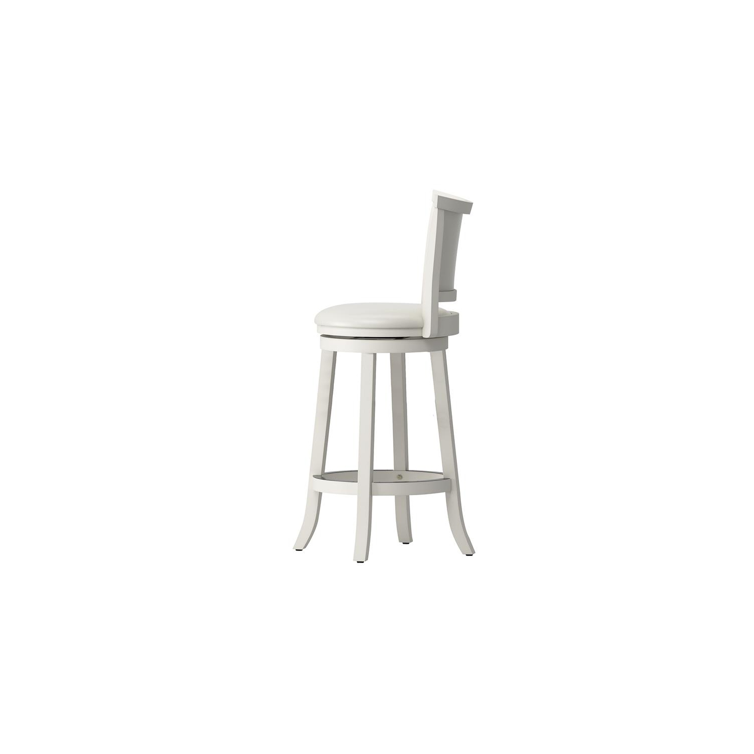 Woodgrove Transitional Bar Height Barstool - White