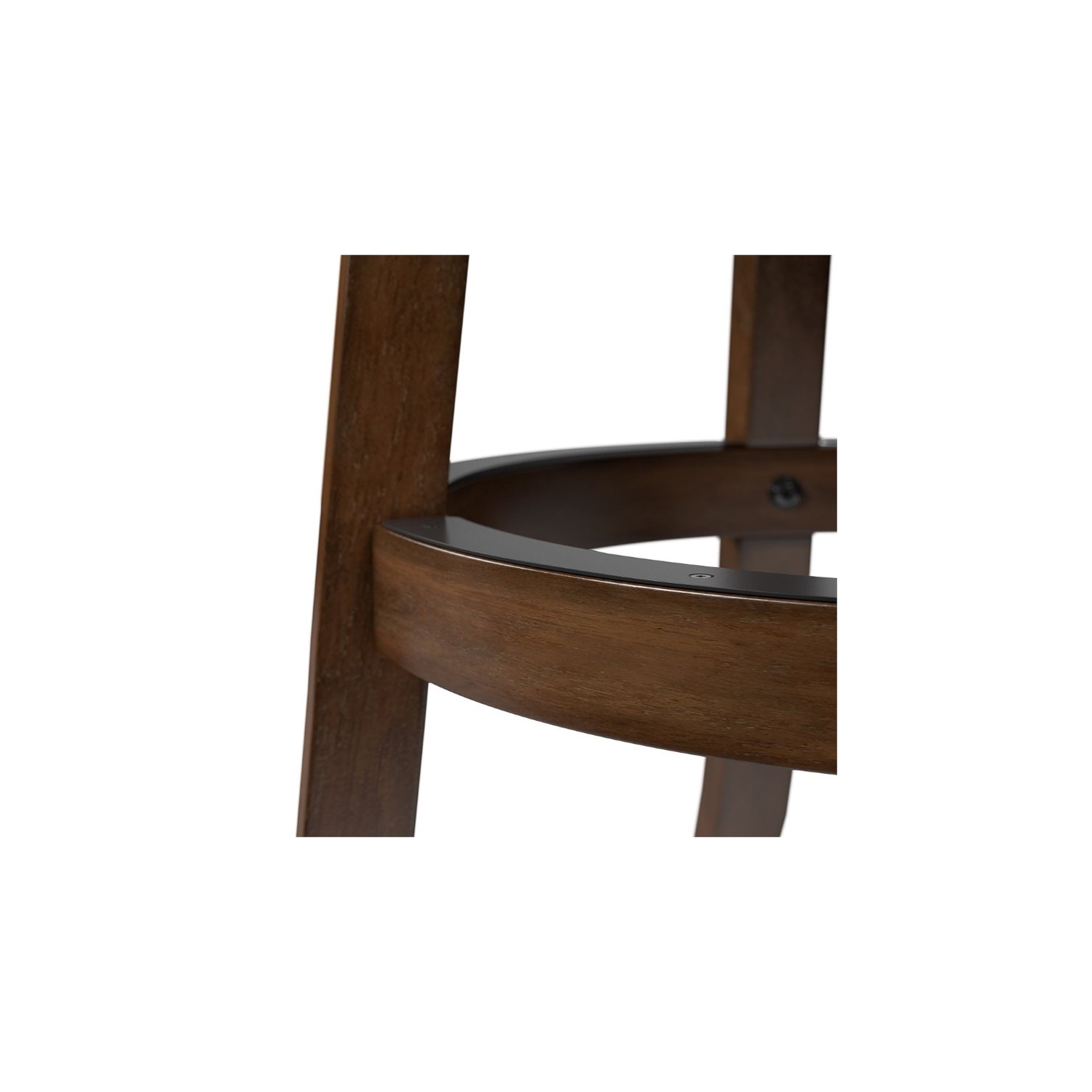 Woodgrove Transitional Bar Height Barstool - Set of 2 - Brown/Black