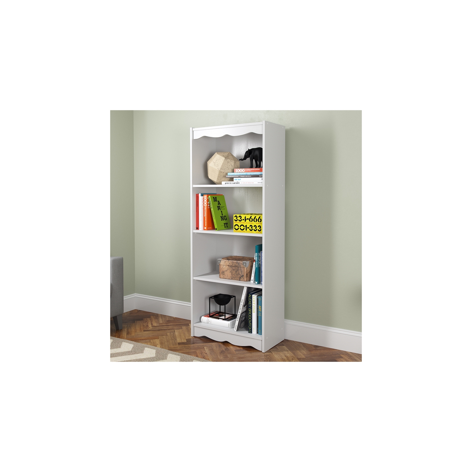 Hawthorn 60" Bookcase - White