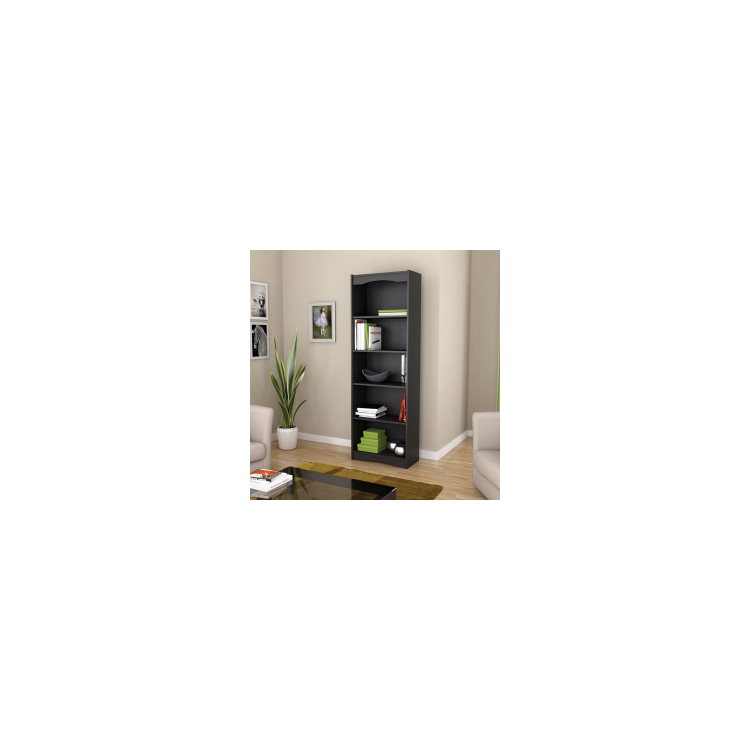 Hawthorn 72" Bookcase - Black