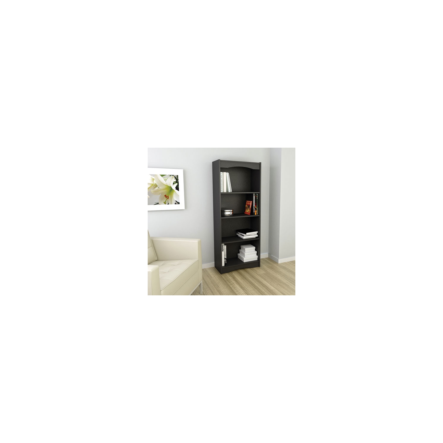 Hawthorn 60" Bookcase - Black