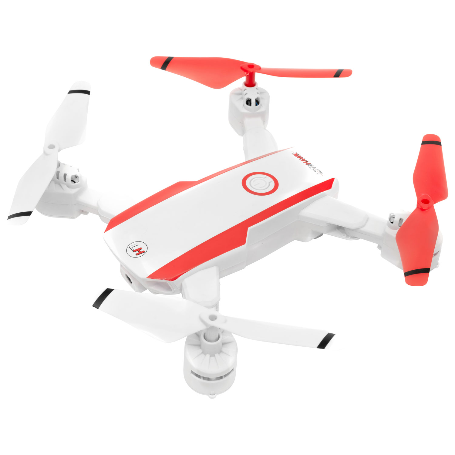 Drone HD R.E.O. avec caméra de LiteHawk - Blanc/Rouge