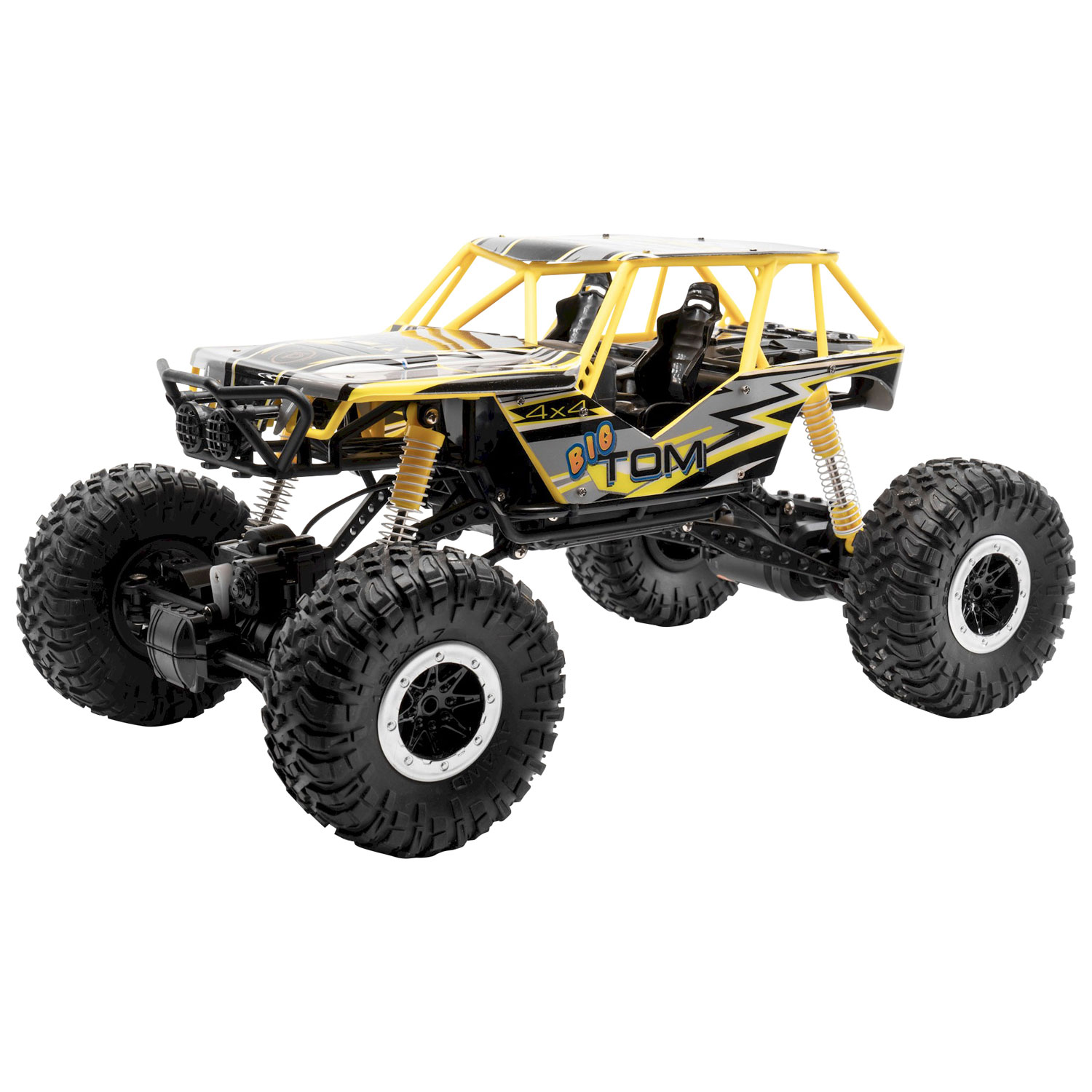 LiteHawk Big Tom 4WD 1/10 Scale RC Car - Yellow