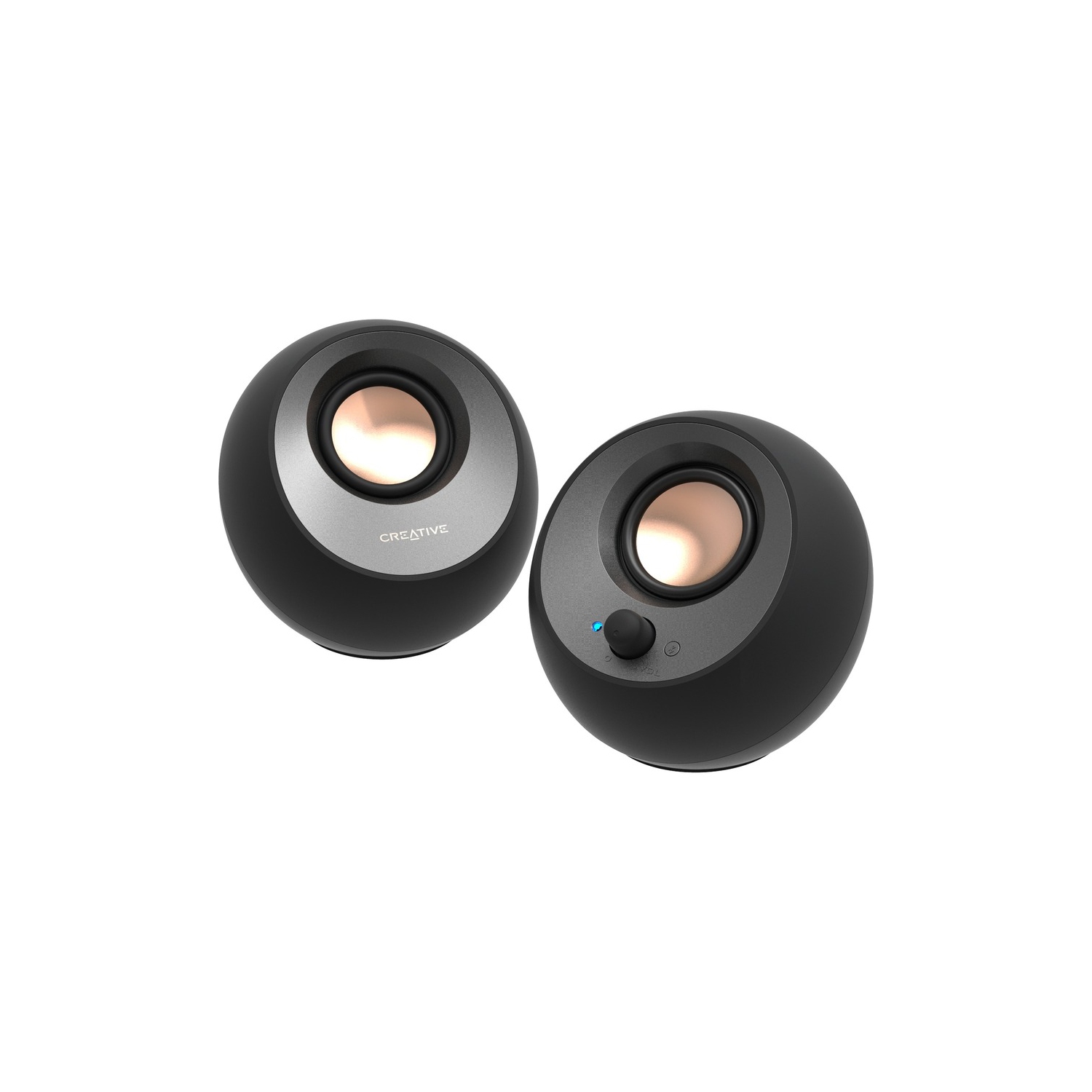 Creative Labs Pebble V3 2.0 Bluetooth Speaker System - Black