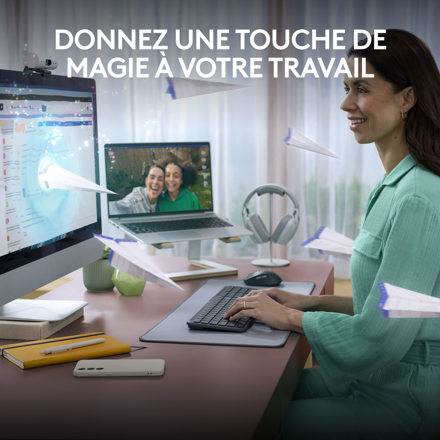 Clavier sans fil pleine grandeur K950 Signature Slim de Logitech - Graphite - Anglais