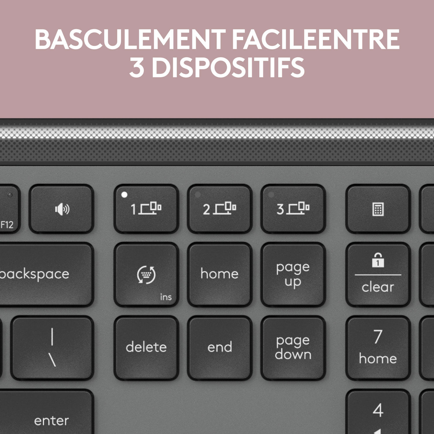 Logitech MK955 Signature Slim Wireless Optical Full-Size Keyboard & Mouse Combo - English