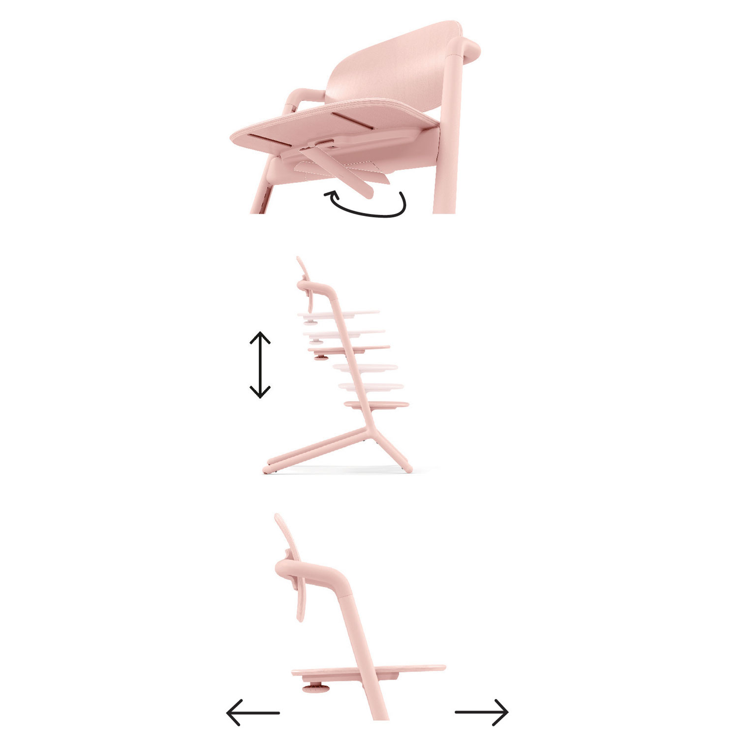 Cybex Lemo 2 High Chair - Pearl Pink