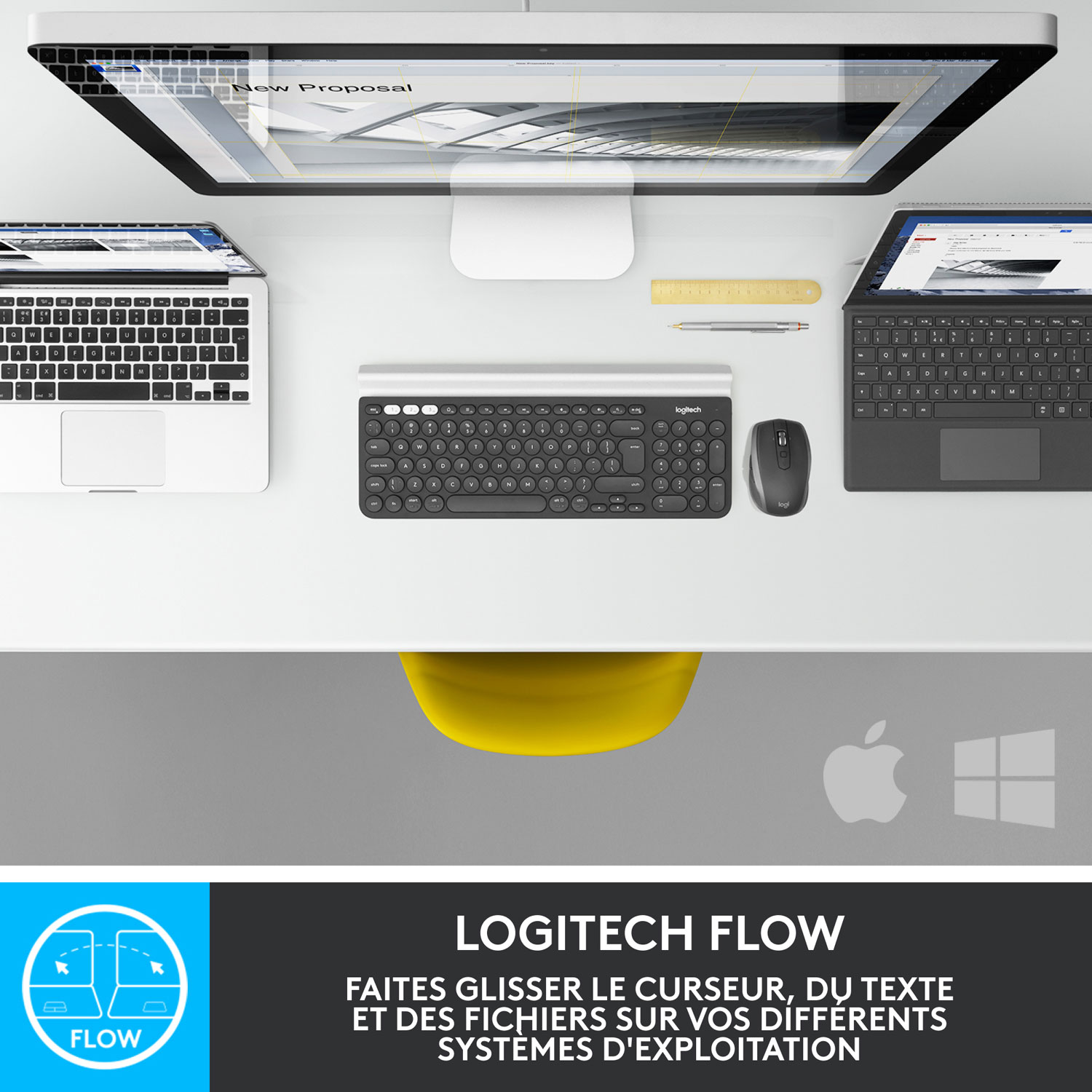 Souris Darkfield Bluetooth MX Anywhere 2S de Logitech - Graphite