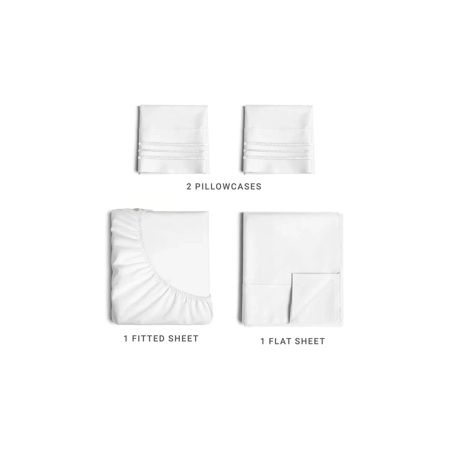 Hotel Luxury Queen Size 4 Piece Sheet Set | Comfy, Breathable & Cooling | Deep Pockets, Extra Soft & Wrinkle-Free | Oeko-Tex Certified | White