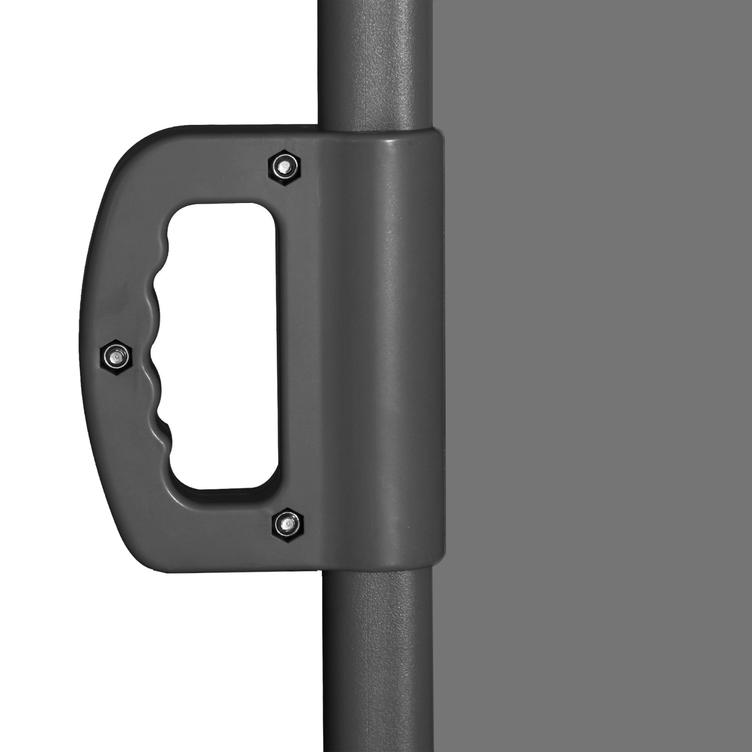 Outsunny 118" x 79" Retractable Side Awning Patio Outdoor Folding Privacy Screen with Resistance to UV Rays & Wind, Light Grey