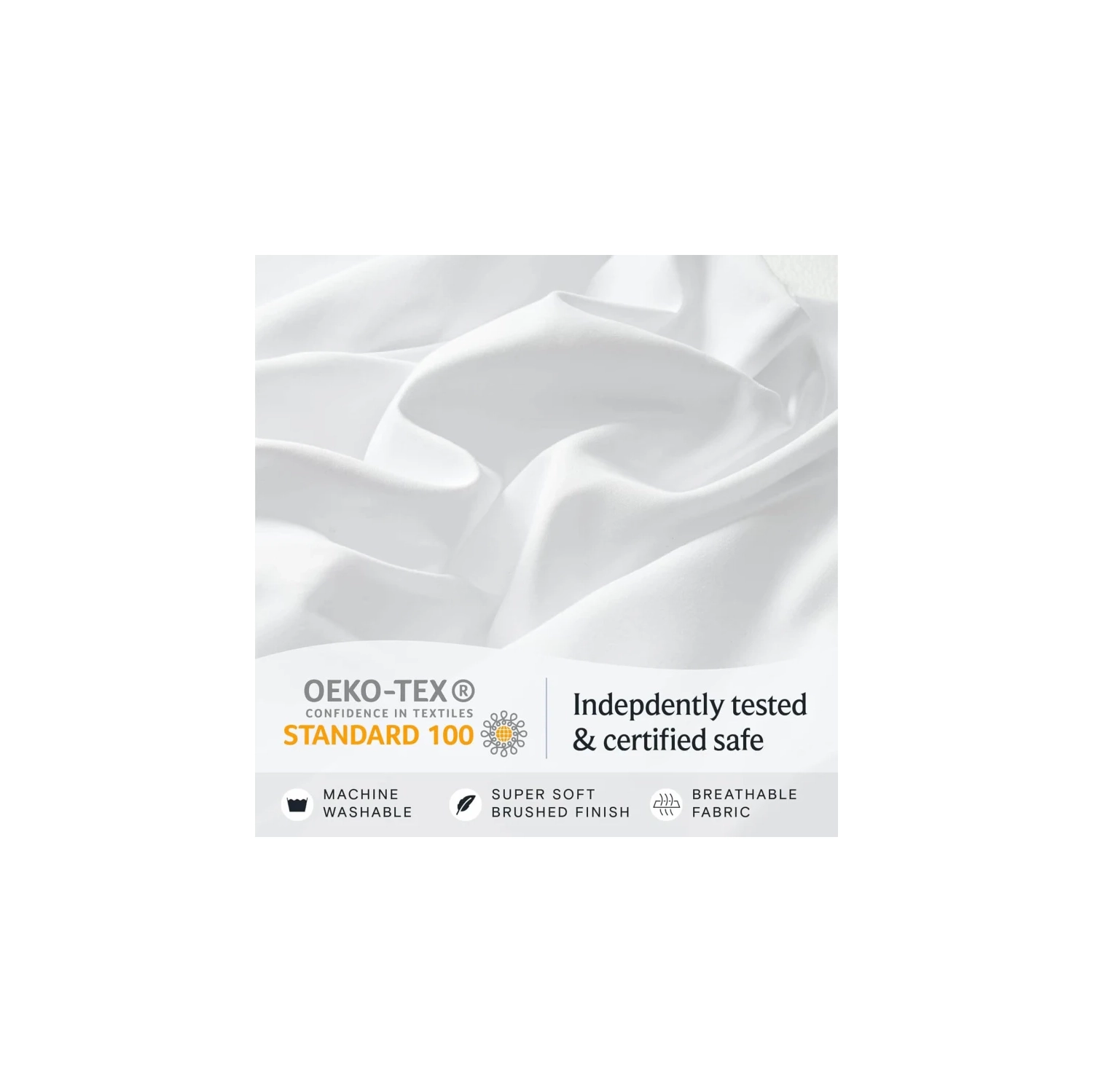 6 PC Queen Sheet Set | Bamboo Bed Sheets | Deep Pockets 18" | Eco Friendly Cooling | Wrinkle Free | Machine Washable | Silky Soft - White Queen