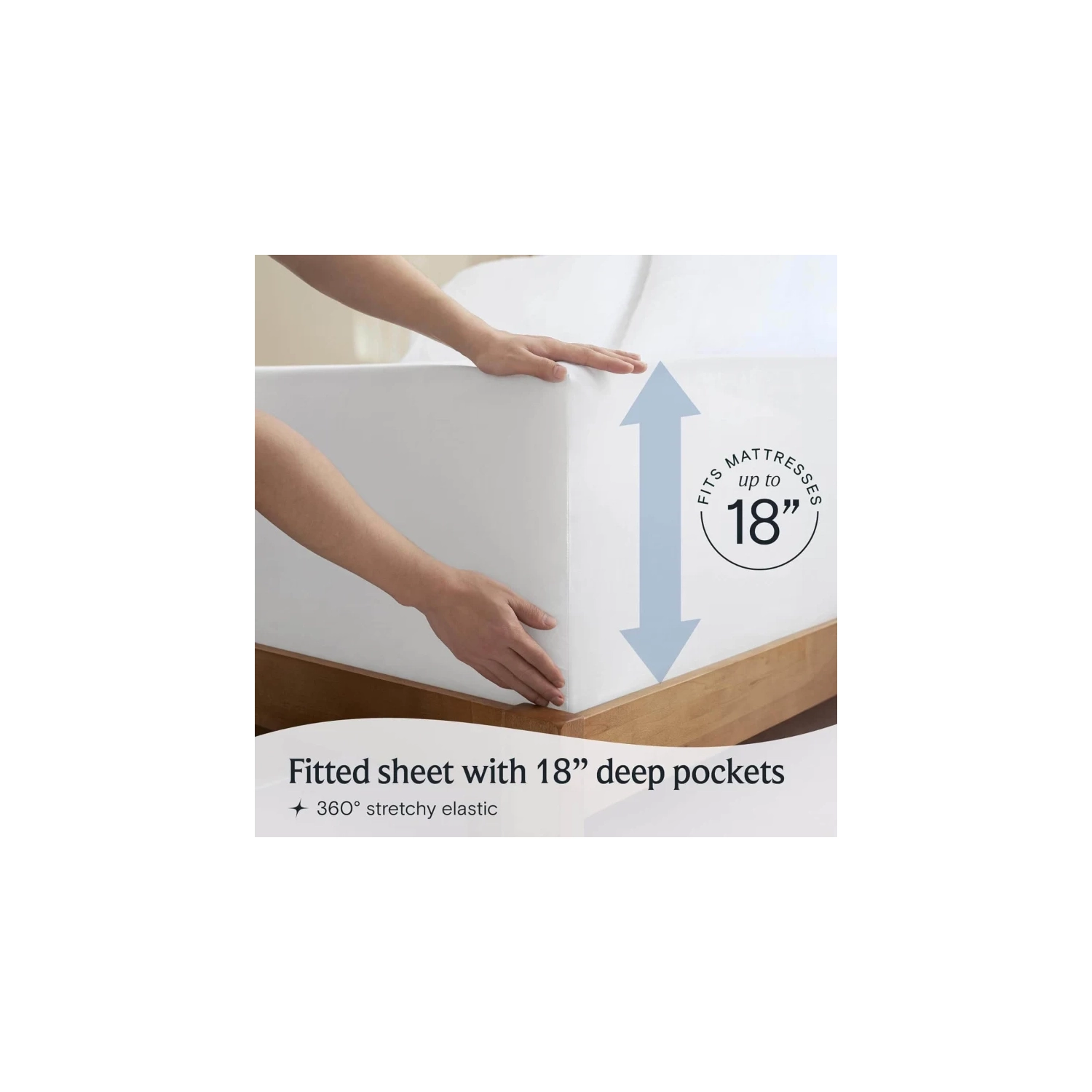 6 PC Queen Sheet Set | Bamboo Bed Sheets | Deep Pockets 18" | Eco Friendly Cooling | Wrinkle Free | Machine Washable | Silky Soft - White Queen