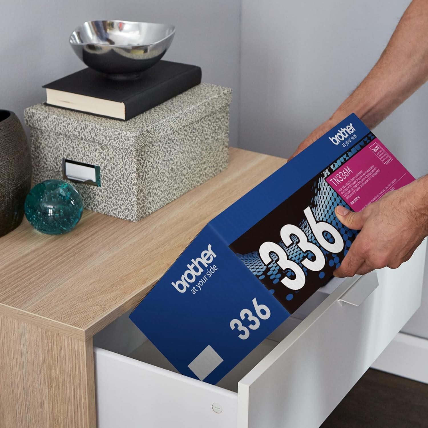 Cartouche d'encre en poudre magenta à haut rendement TN336 M de Brother