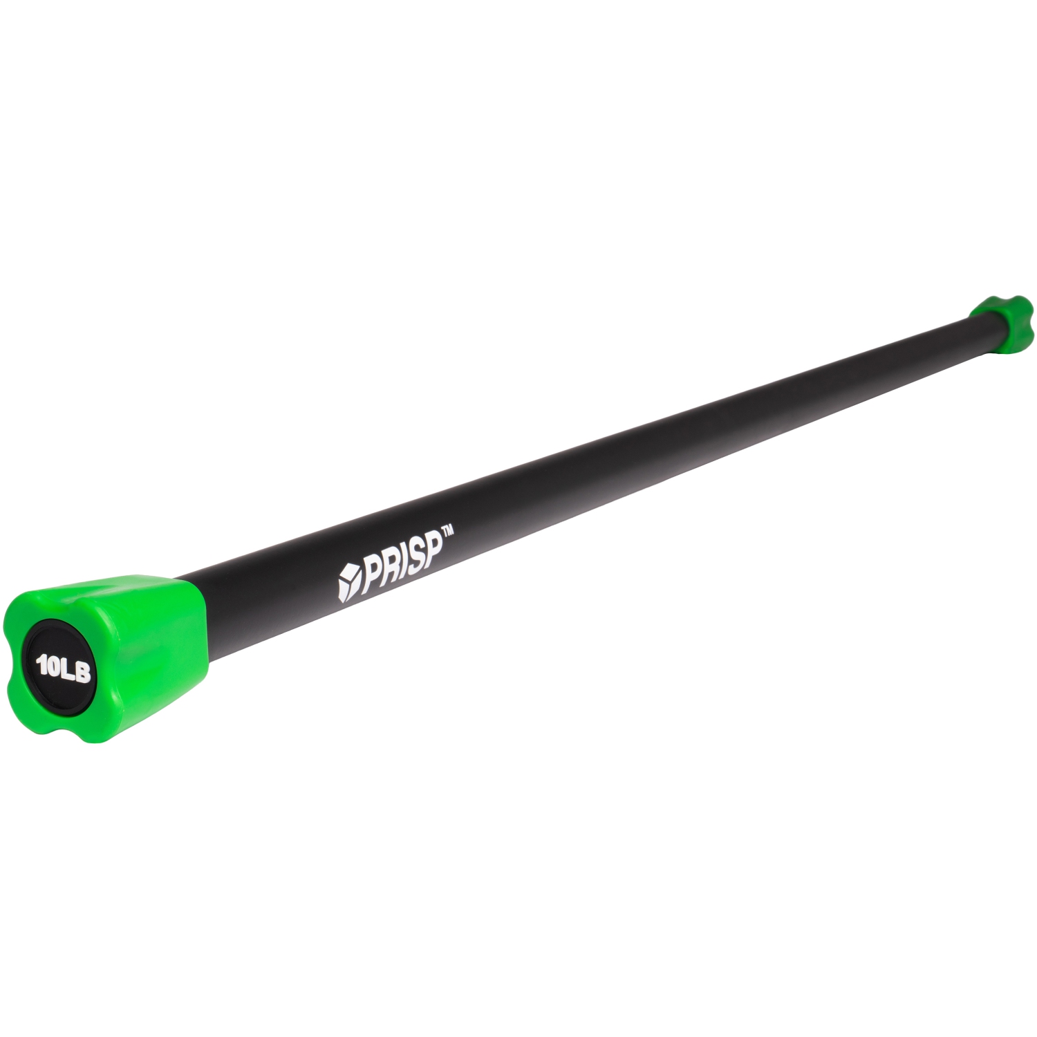 PRISP Weighted Exercise Workout Bar - Total Body Weight Bar for Home Gym, Fitness, Yoga and Strength Training