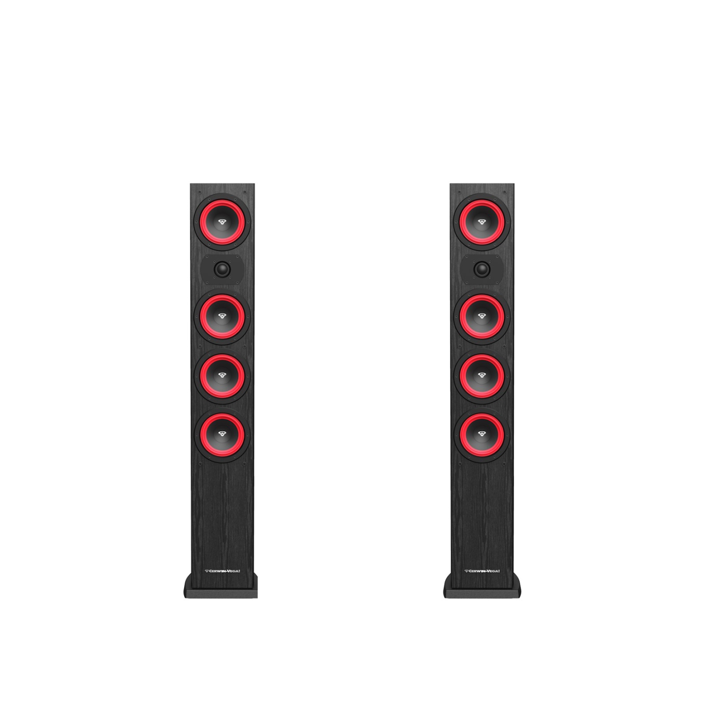 CERWIN VEGA LA44B 4” 3-WAY TOWER SPEAKER(Pair)-Black