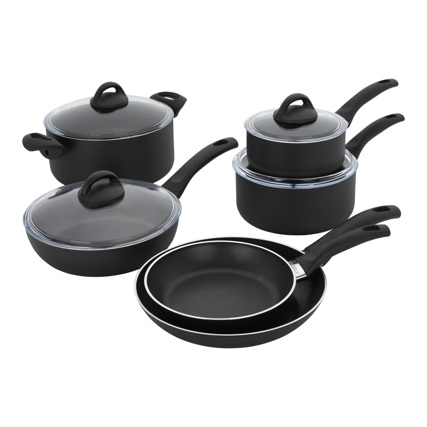 HENCKELS EverLift 10 Piece Aluminum Cookware Set - Black