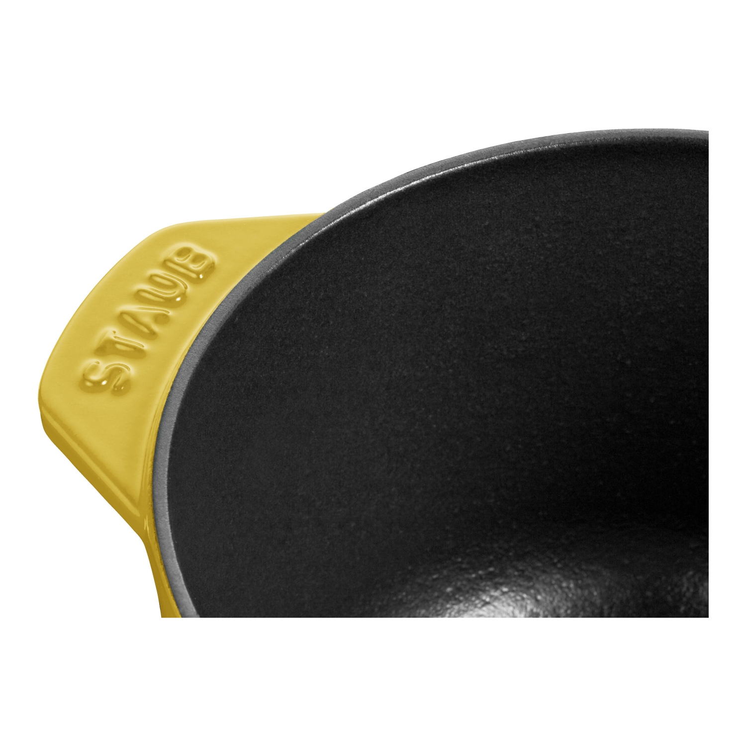 STAUB La Cocotte 1.75 L Cast Iron Round Rice Cocotte, Citron