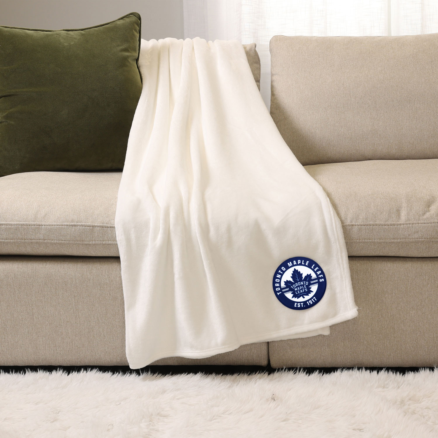 NHL Throw Blanket - White - Toronto Maple Leafs