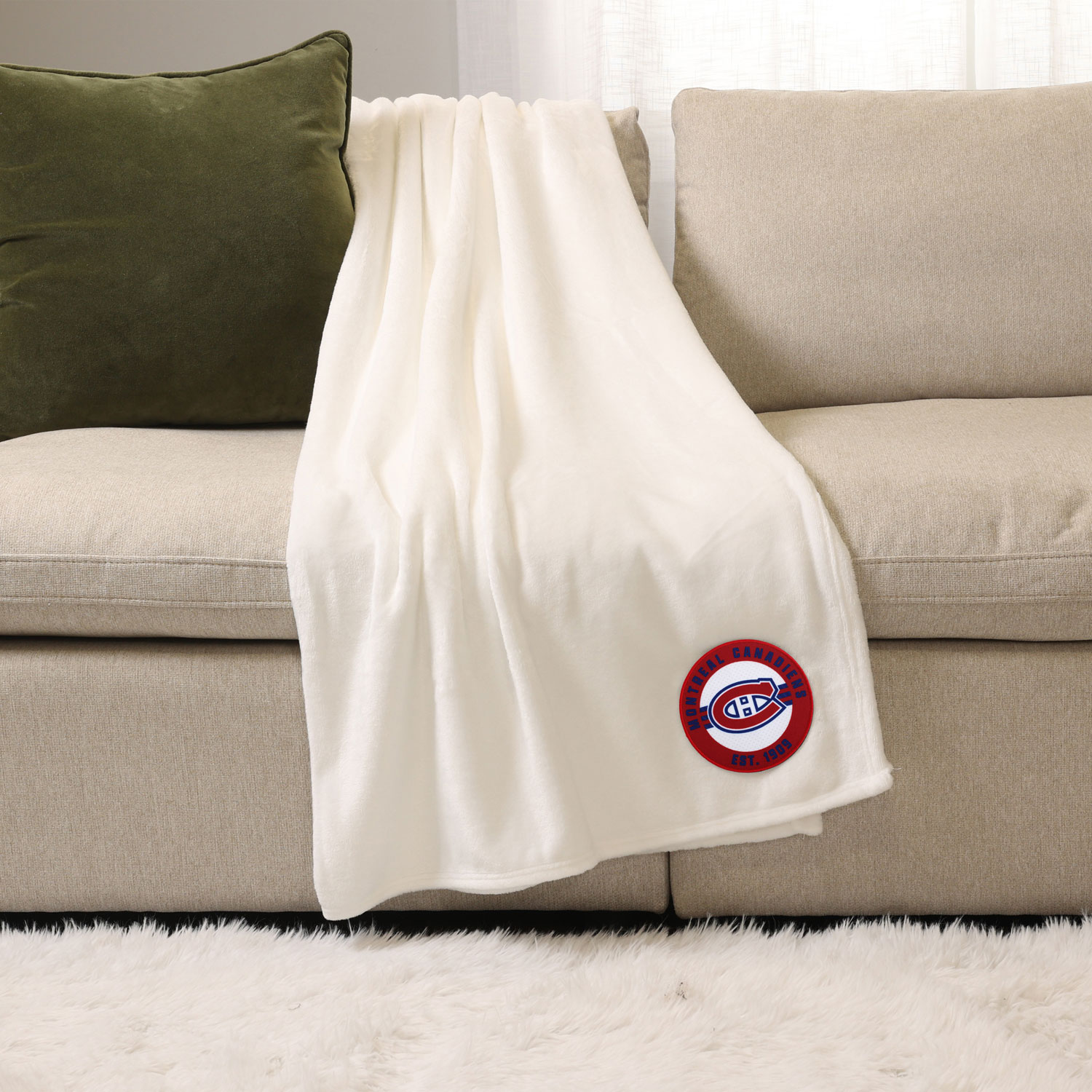 NHL Throw Blanket - White - Montreal Canadiens