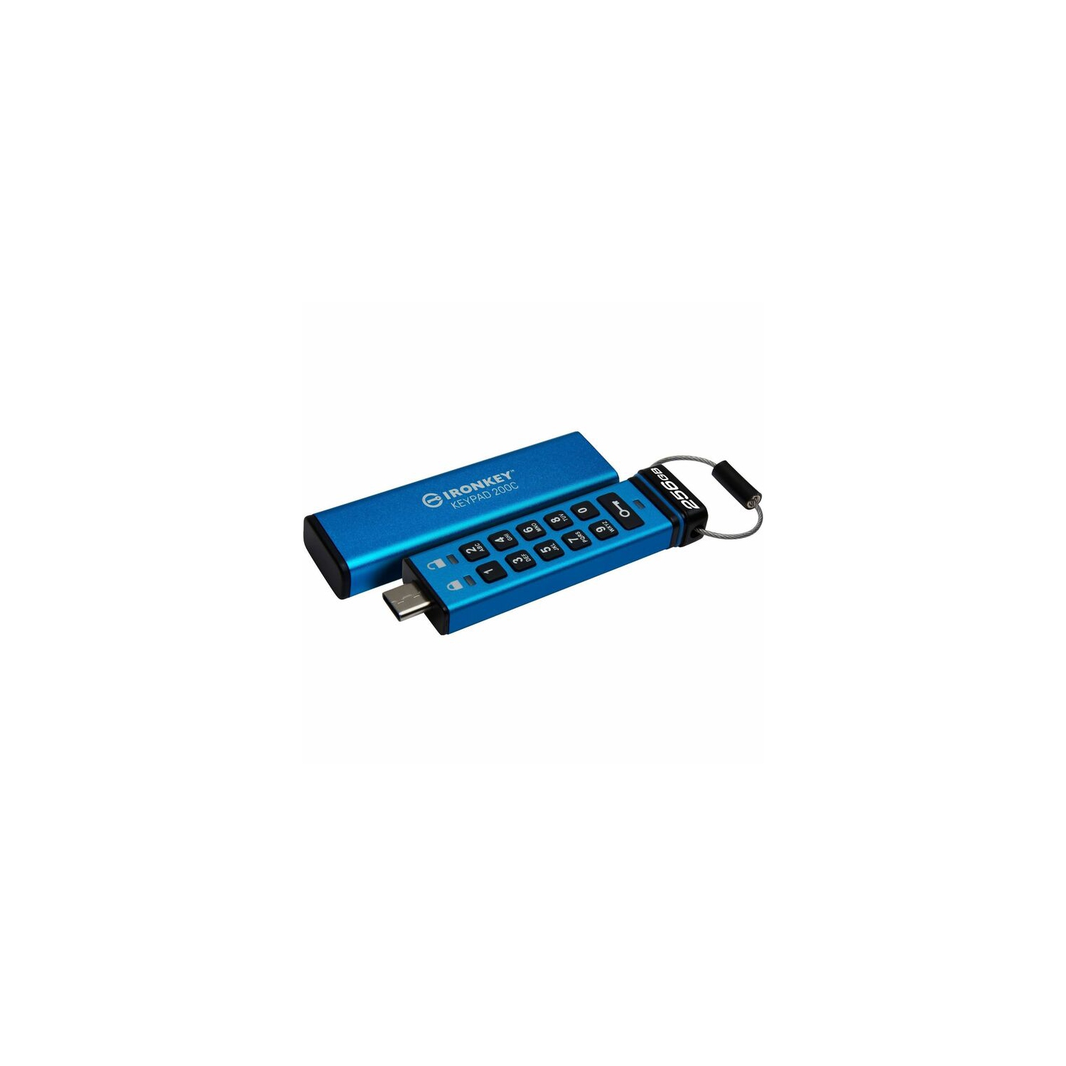 IronKey Keypad 200 256GB USB 3.2 (Gen 1) Type C Flash Drive (IKKP200C256GB)