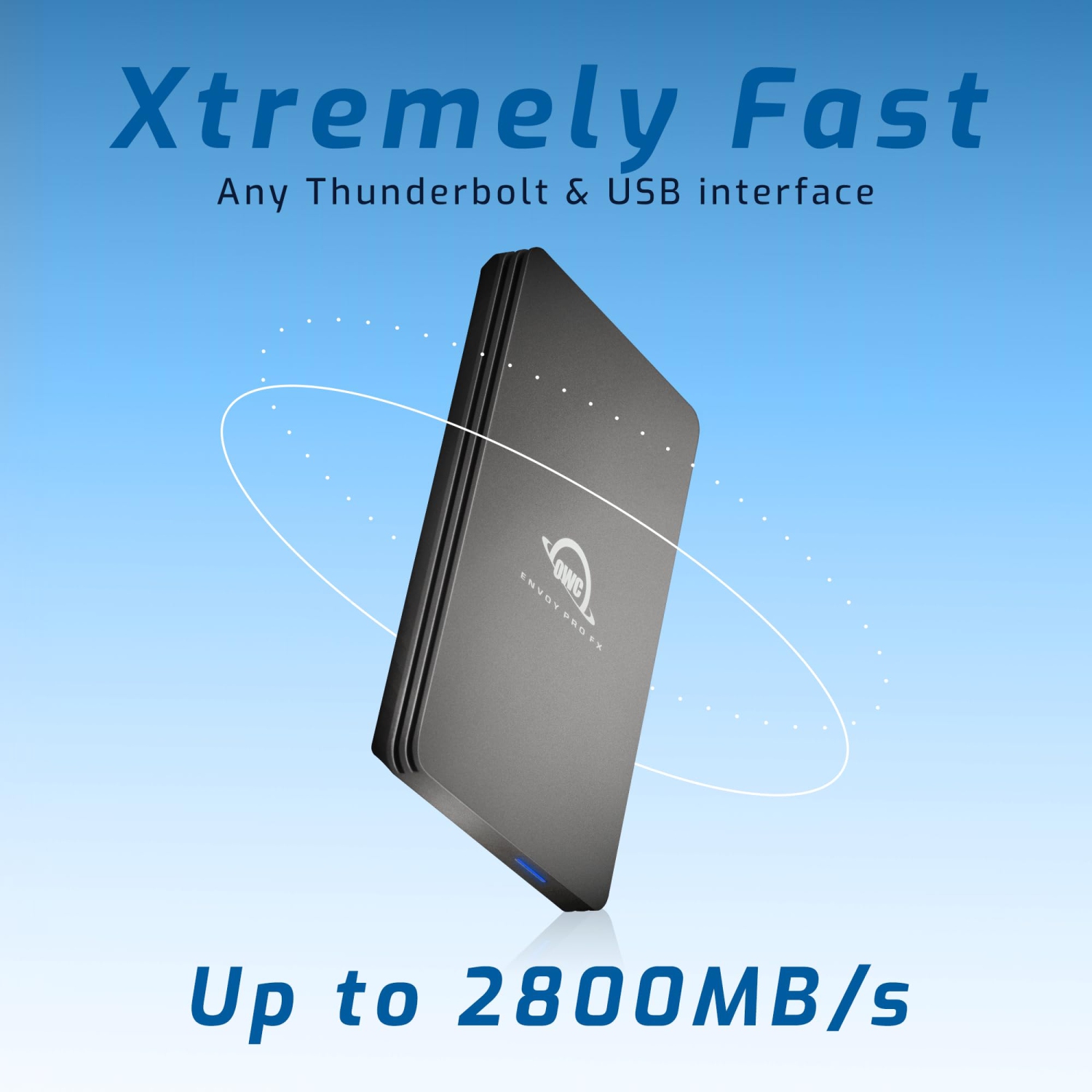 2.0TB OWC Envoy Pro FX Thunderbolt + USB 3.2 (10Gb/s) Bus-Powered Portable NVMe SSD External Storage Solution