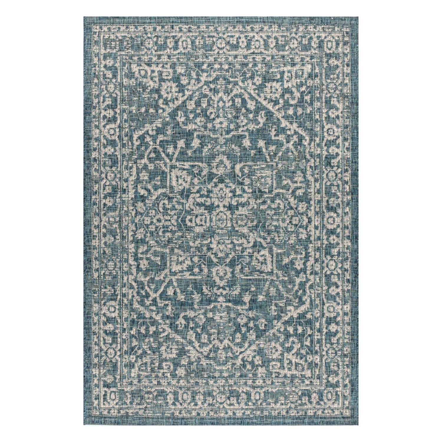 Malta Bohemian Medallion Textured Weave Indoor/Outdoor Area Rug