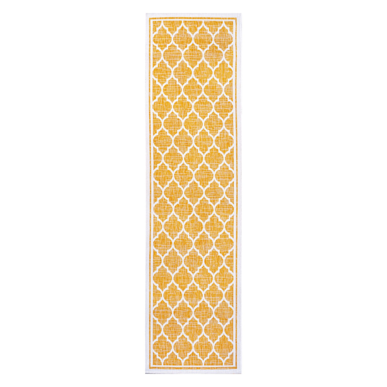 Tapis d'intérieur/d'extérieur Trebol Moroccan Trellis Textured Weave