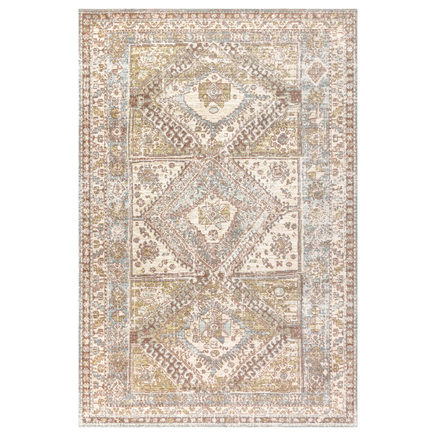 Tapis d'appoint médaillon géométrique Ornate Darija