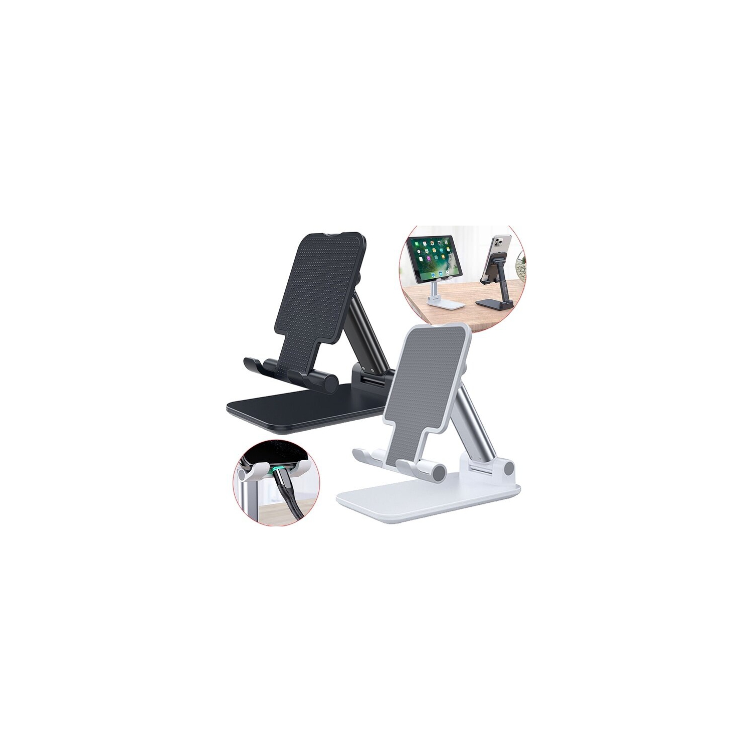 Universal Foldable Portable Telescopic Online Learning Live Streaming Desktop Stand Tablet Phone Holder for Tablet Phone